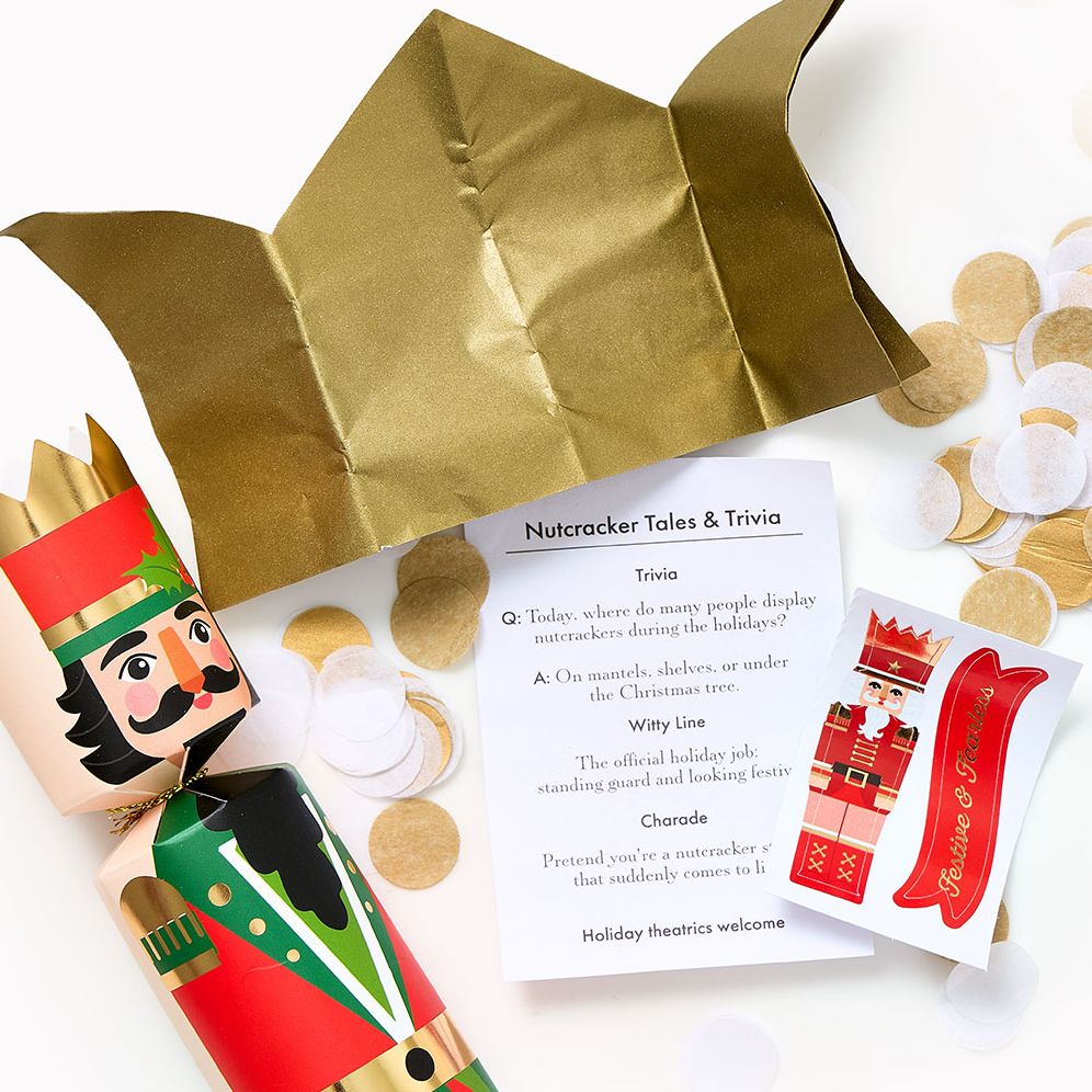 Christmas Nutcracker Party Crackers Set of 6