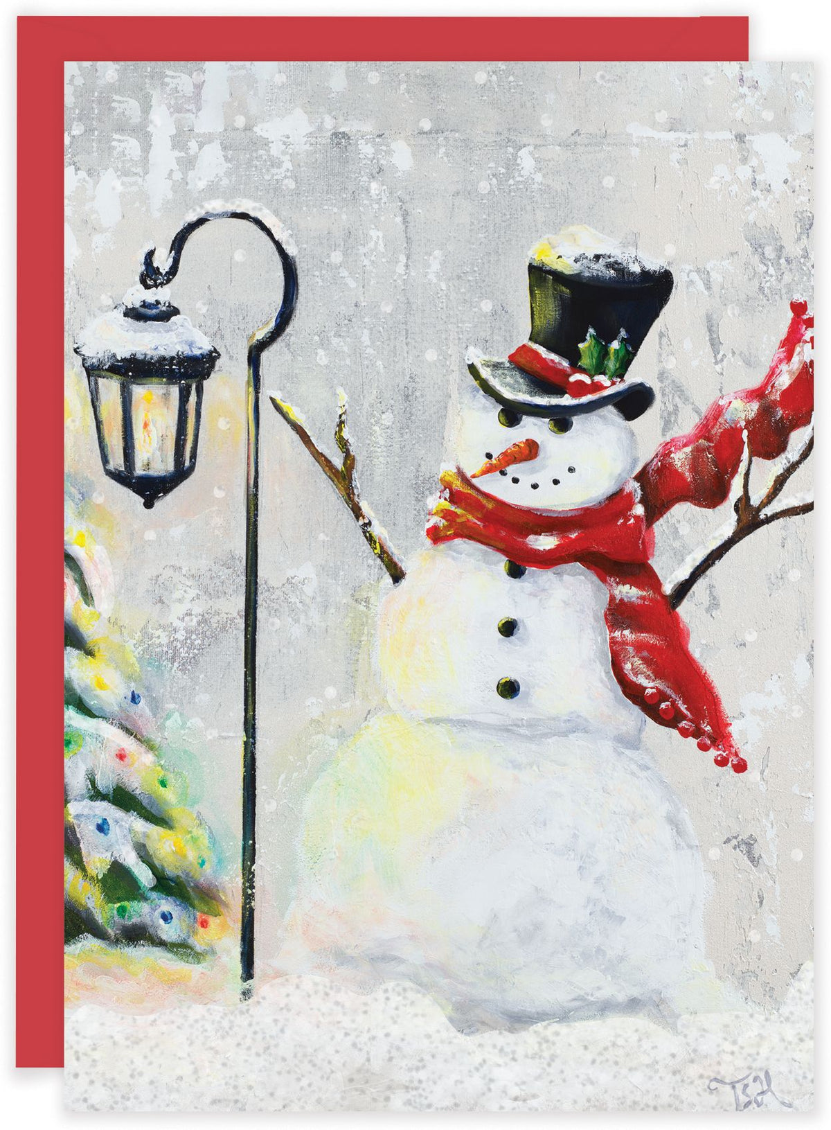 Jolly Snowman Holiday Stationery Set of 14
