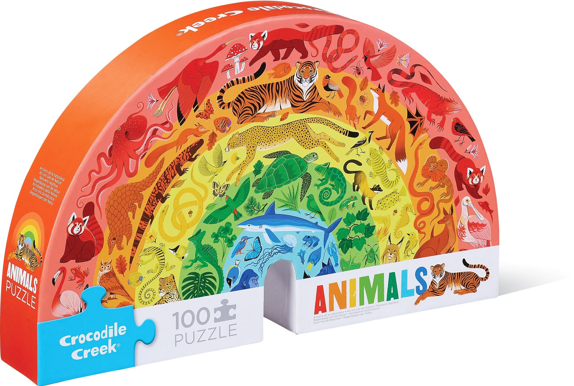 Rainbow of Animals 100 pc Shaped Puzzle