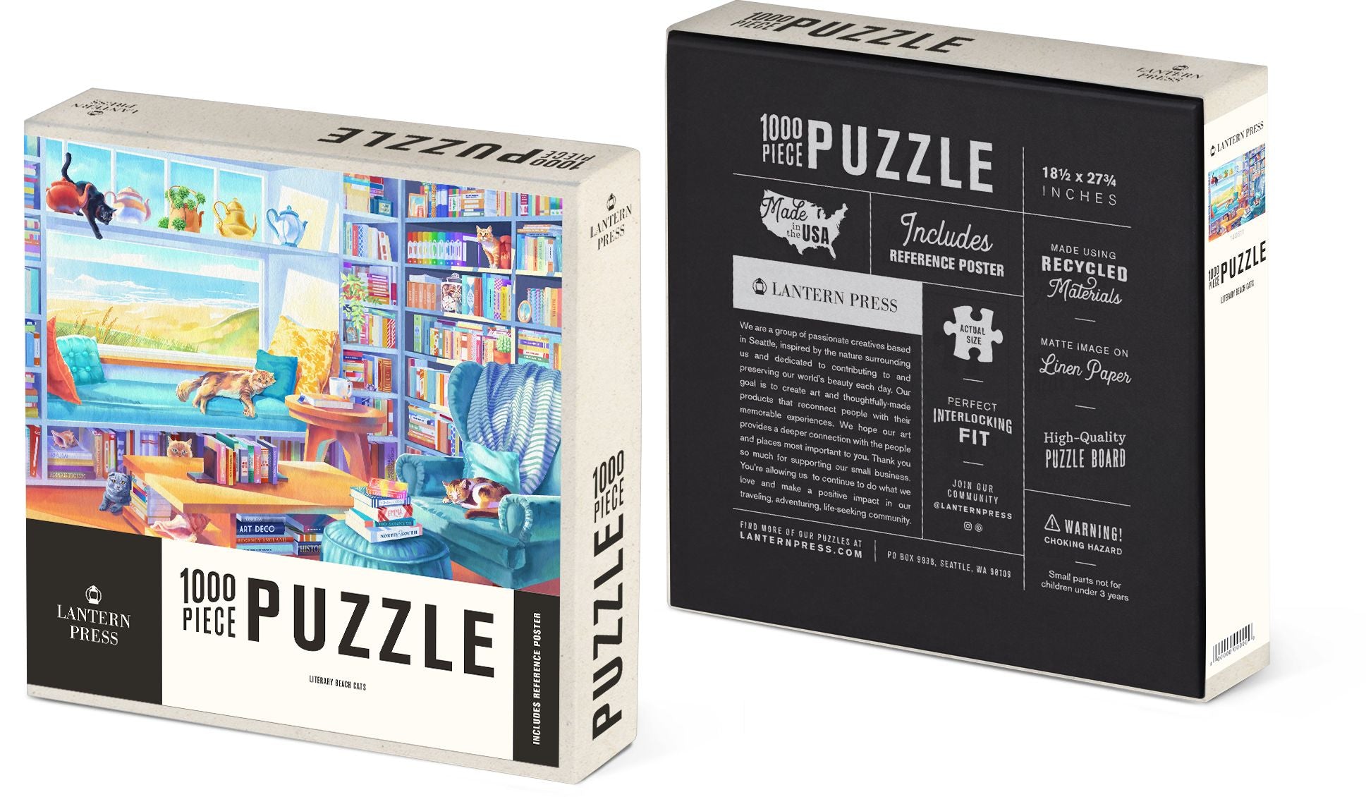 Woodblock Cities 500 Piece Puzzle