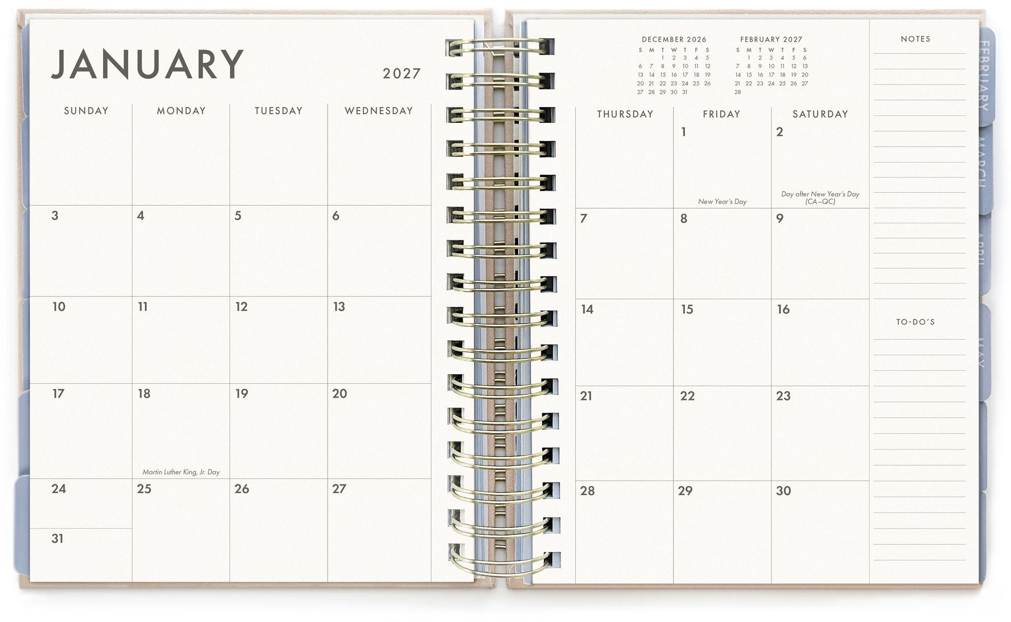 2026-2027 Floral Sprigs Die-cut 17-Month Planner