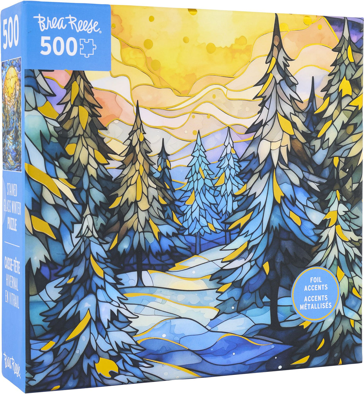 Stained Glass Winter 500 Piece Puzzle