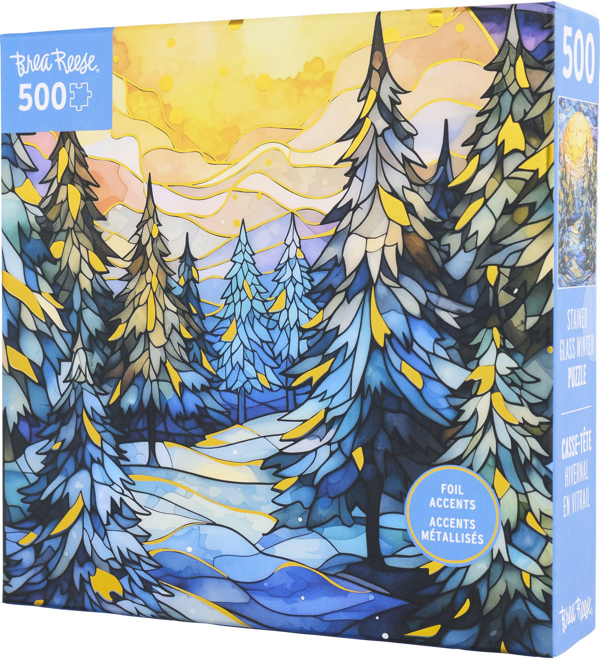 Stained Glass Winter 500 Piece Puzzle