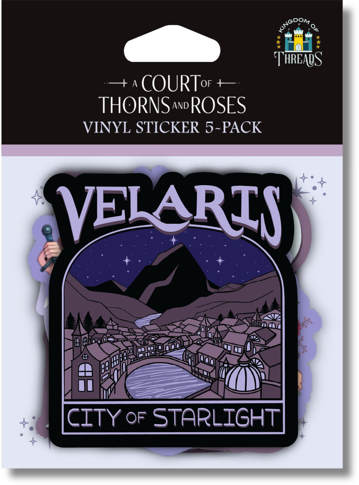 Court of Thorns and Roses, 5-Vinyl Sticker Pack, Set 2