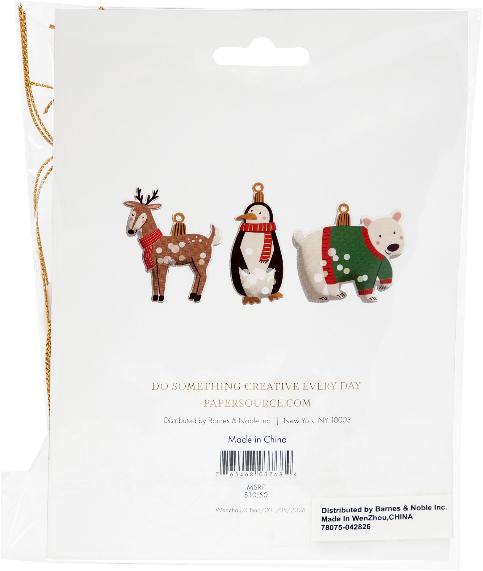 Christmas Critter Shaker Hang Tags