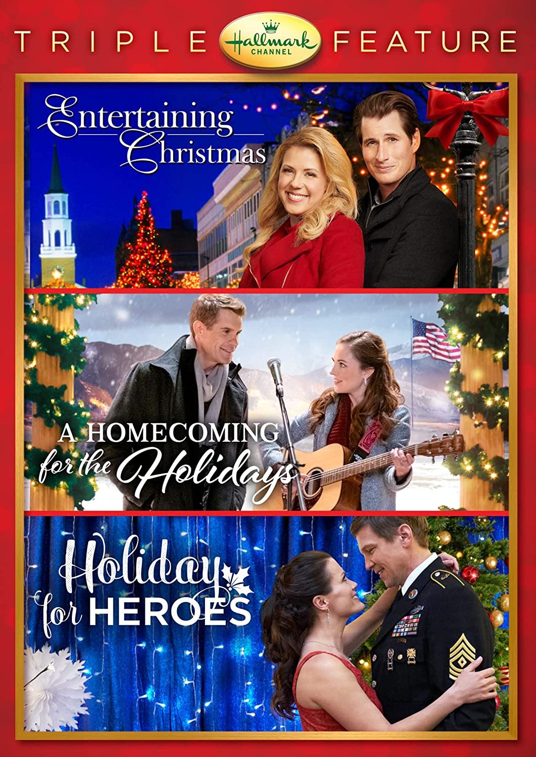 Hallmark Triple Feature: Entertaining Christmas/A Homecoming for the Holidays/Holiday for Heroes