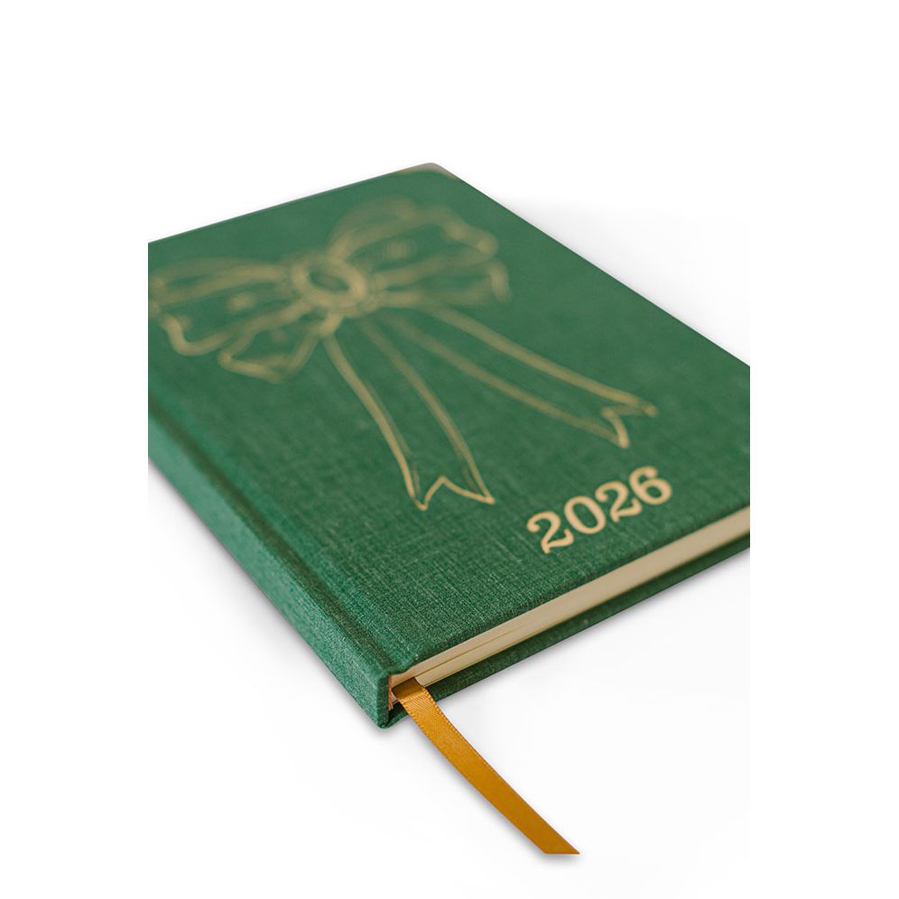 2026 Foil Bow 12-Month Medium Bound Planner