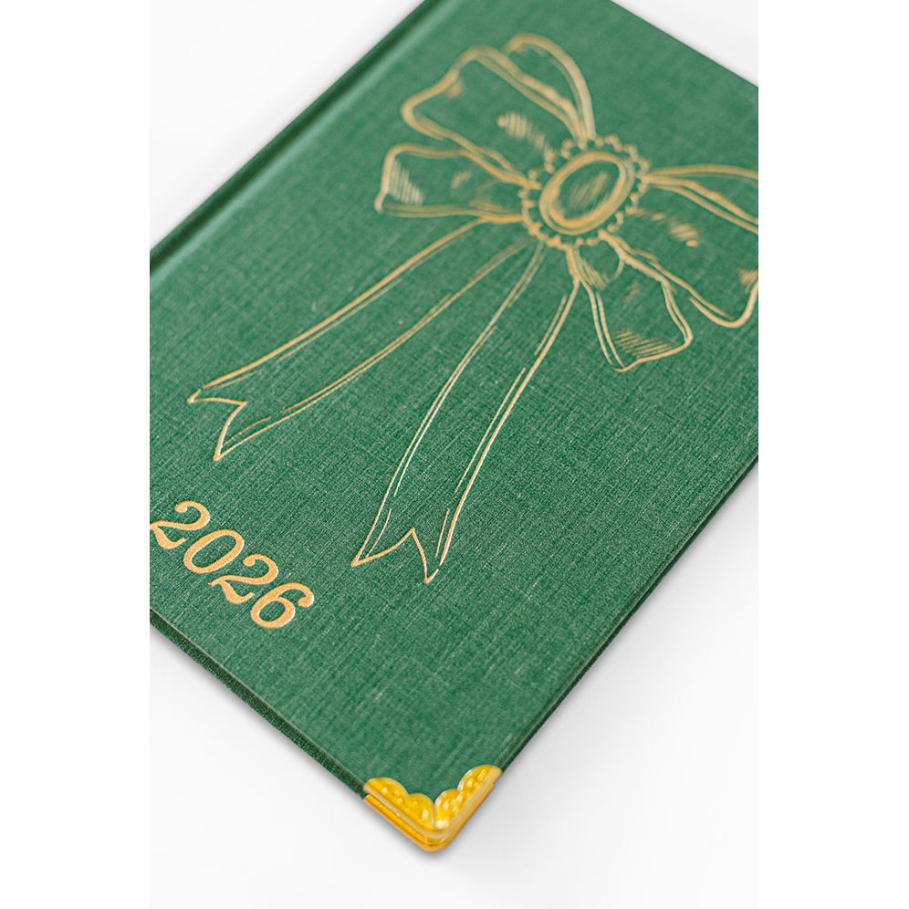 2026 Foil Bow 12-Month Medium Bound Planner