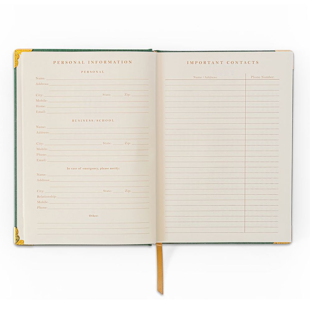 2026 Foil Bow 12-Month Medium Bound Planner