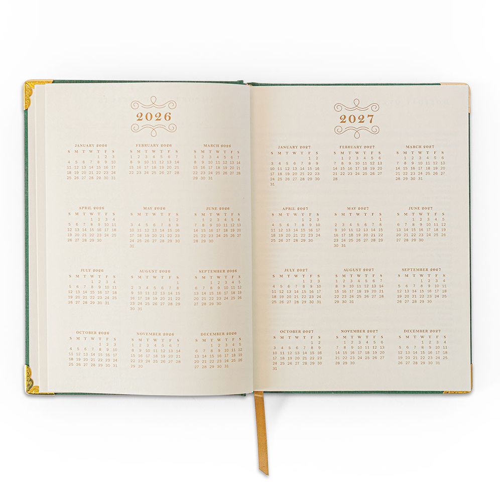 2026 Foil Bow 12-Month Medium Bound Planner