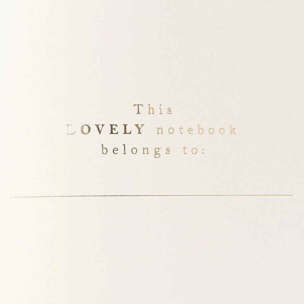 Vintage Purple Floral Softcover Notebook