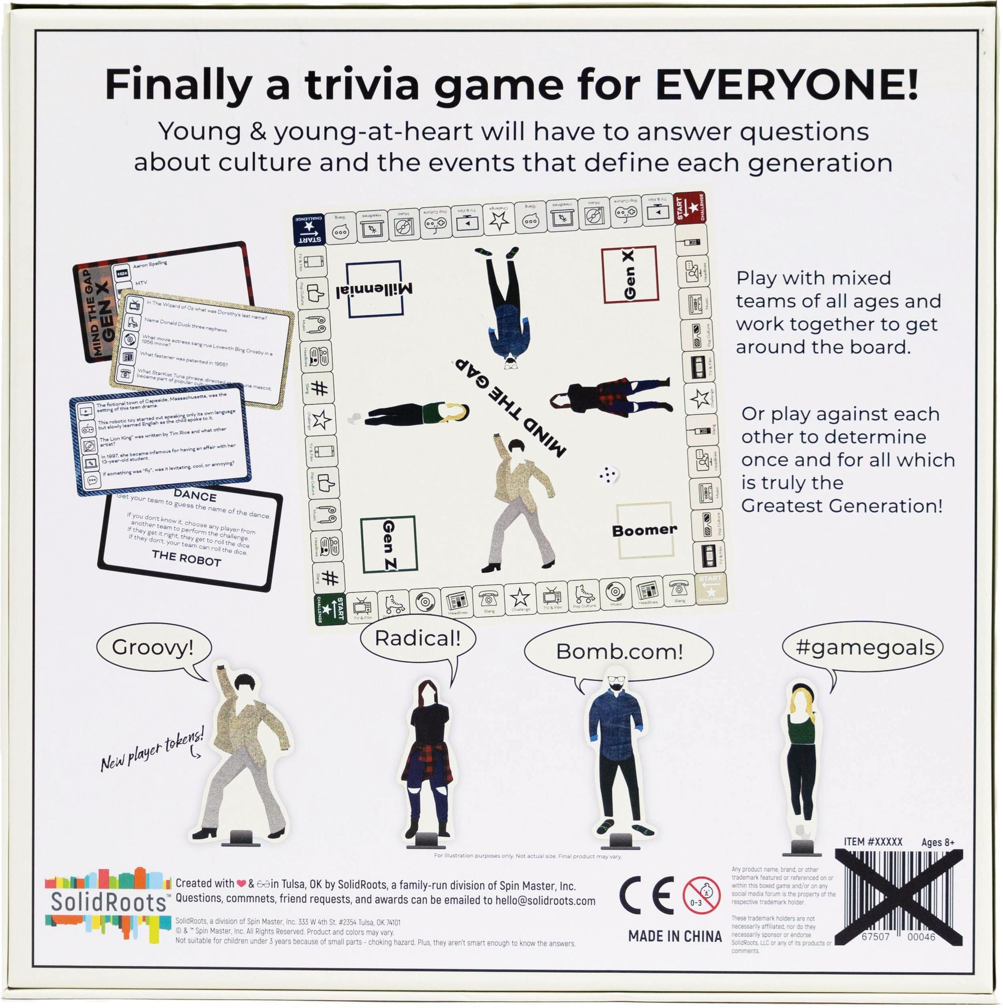 Mind the Gap Deluxe- A Trivia Board Game for the Generations