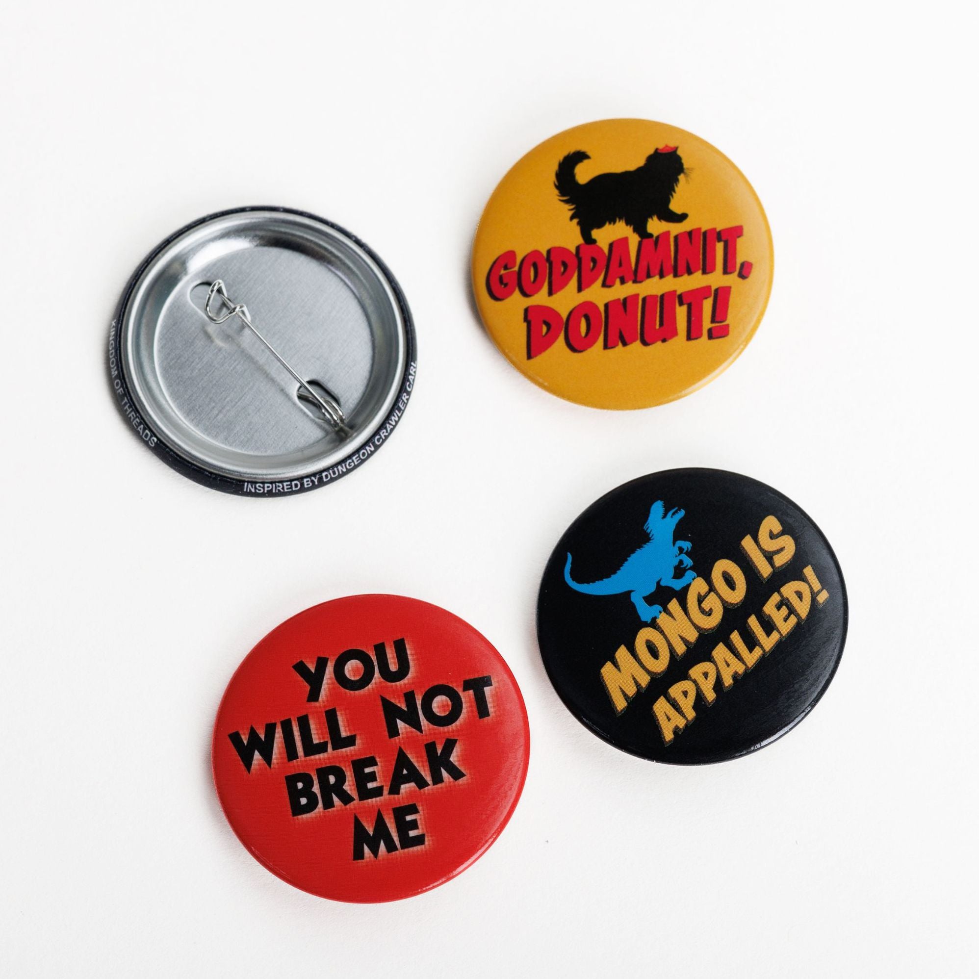 Dungeon Crawler Carl Button Pin Set