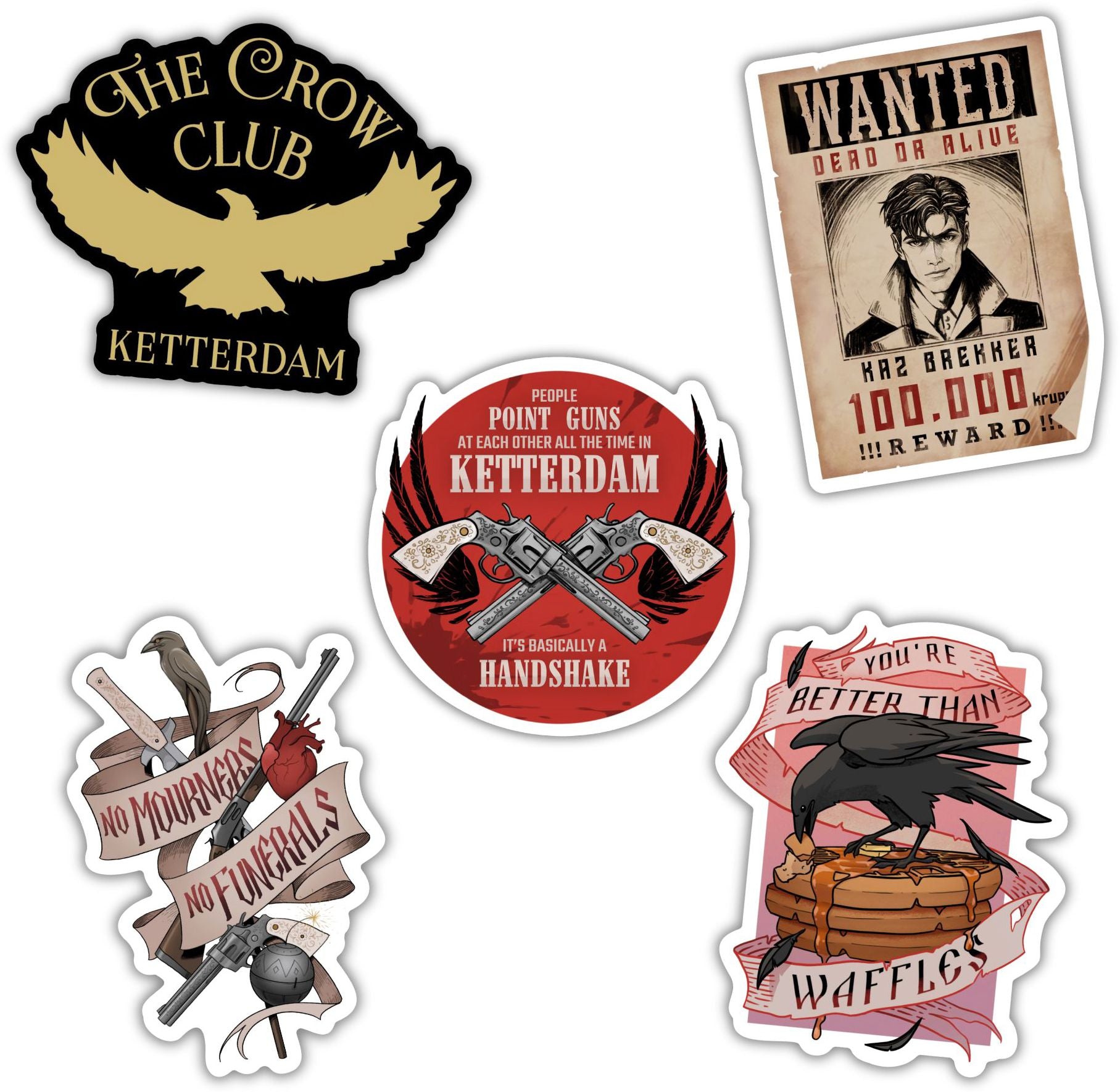 Six of Crows Vinyl Sticker Pack