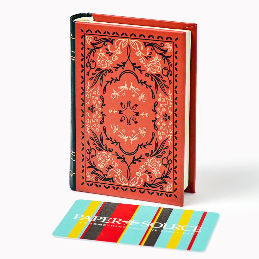 Book Folk Floral Gift Card Holder