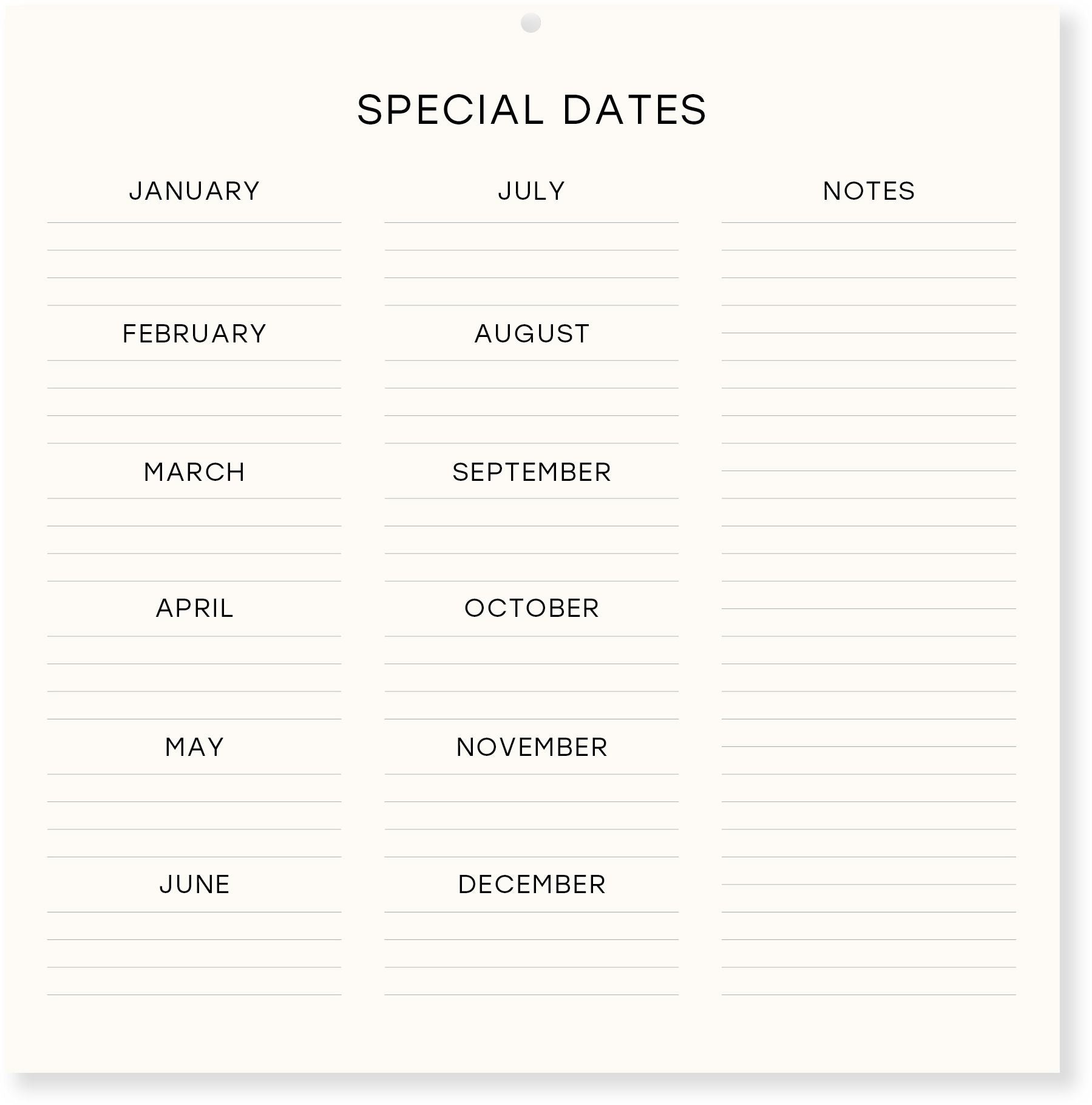2027 Vintage Ephemera Wall Calendar