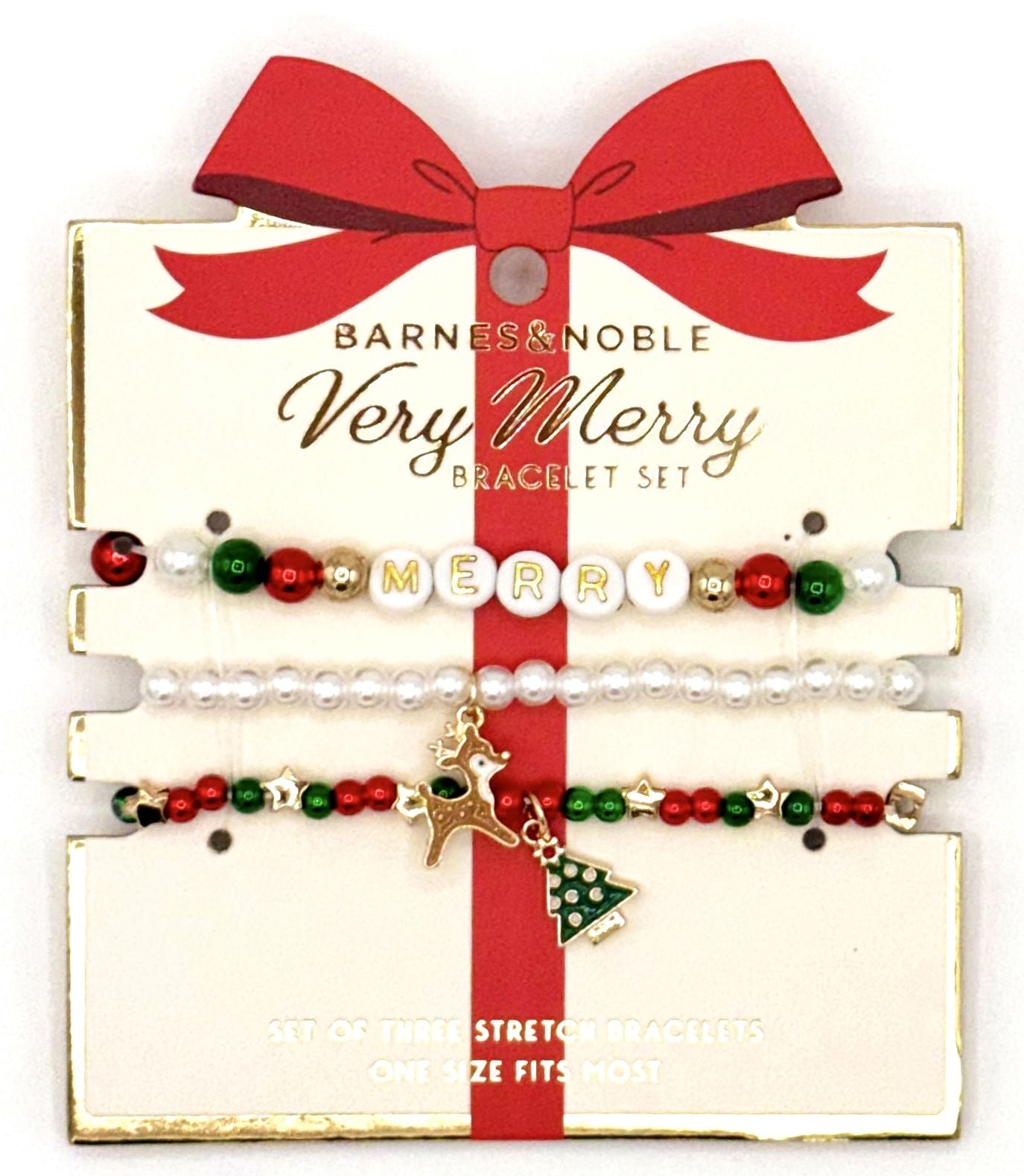 Holiday Beaded Bracelet Set of 3