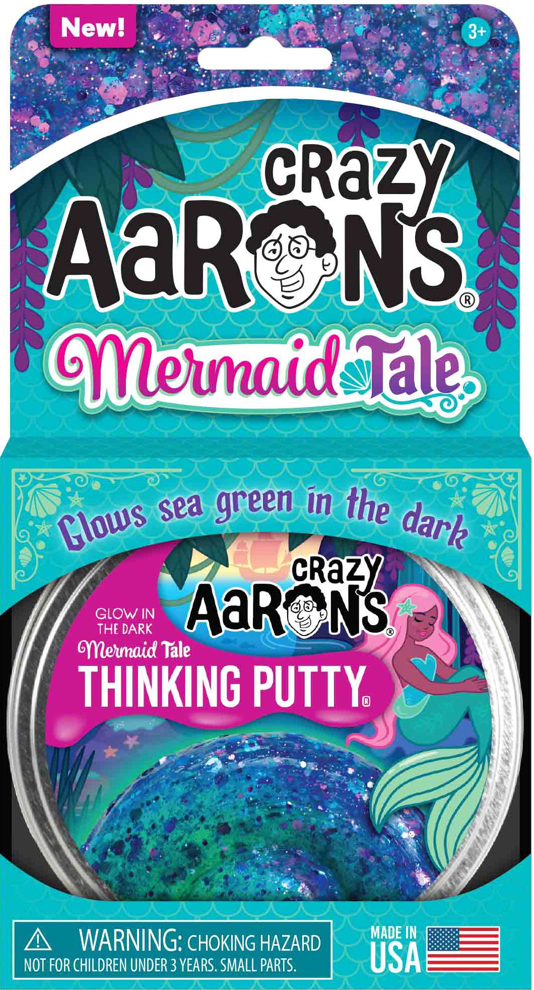 Mermaid Tale - Full Size 4" Thinking Putty Tin