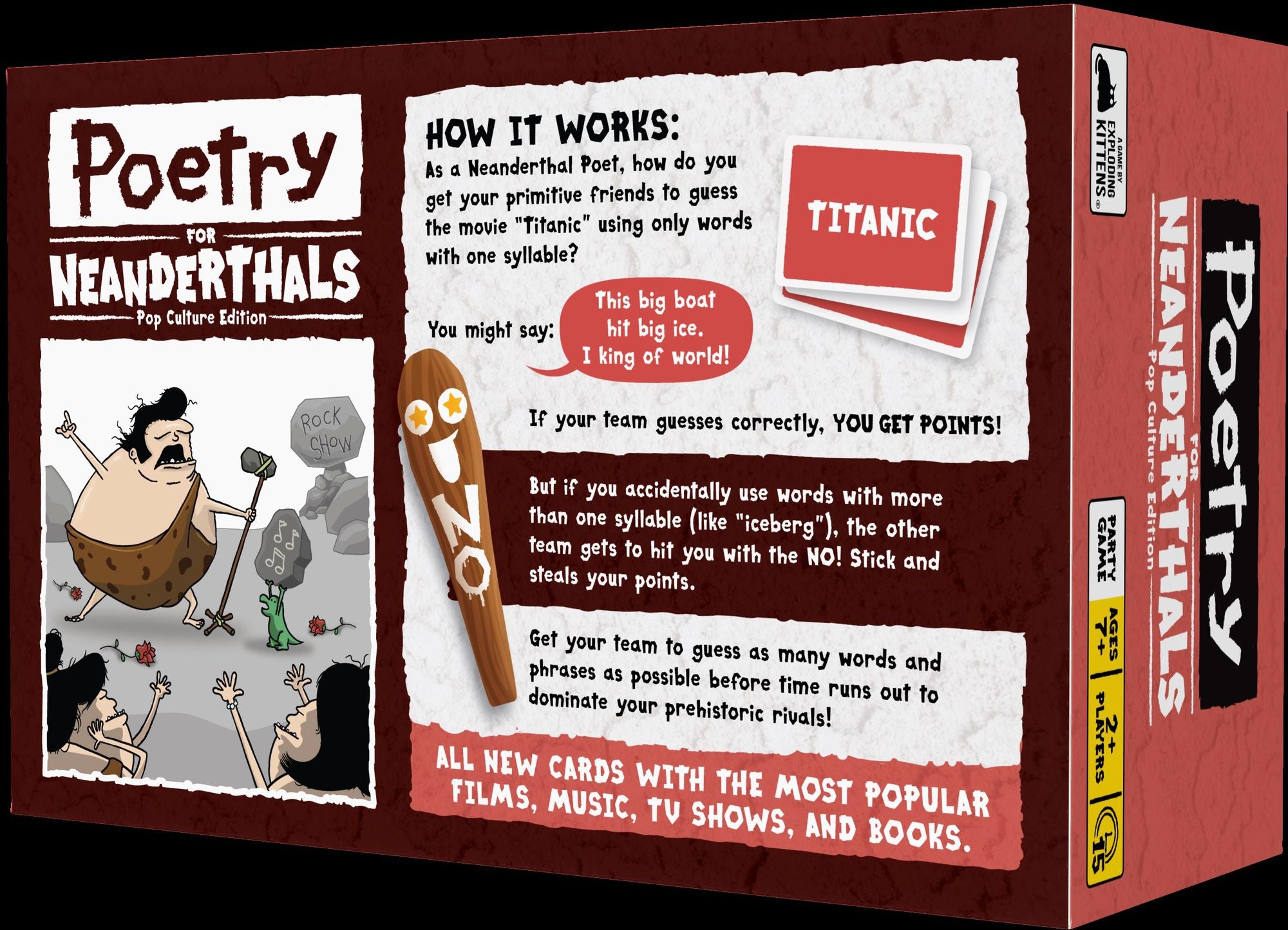 Poetry for Neanderthals Pop Culture Edition - Exploding Kittens