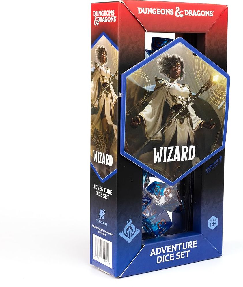D&D Adventure Dice Set - Wizard Blue