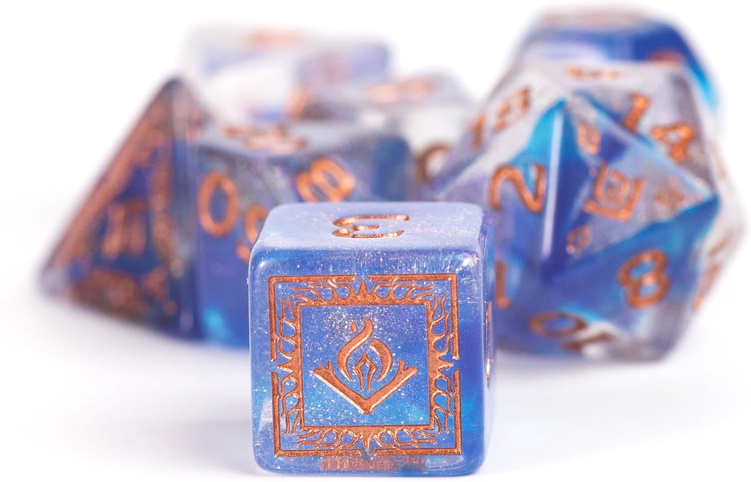 D&D Adventure Dice Set - Wizard Blue