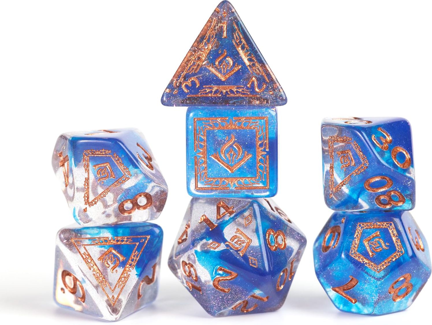 D&D Adventure Dice Set - Wizard Blue