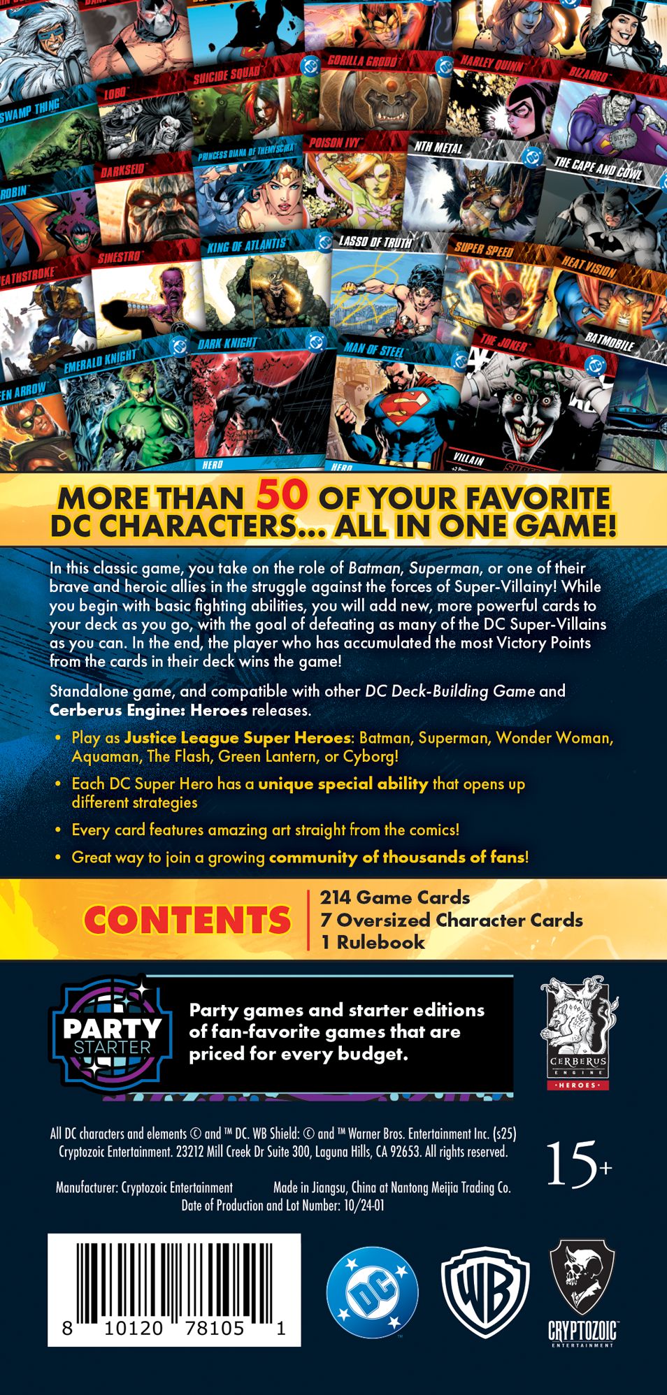 DC DECK-BUILDING GAME (PARTY/STARTER EDITION)