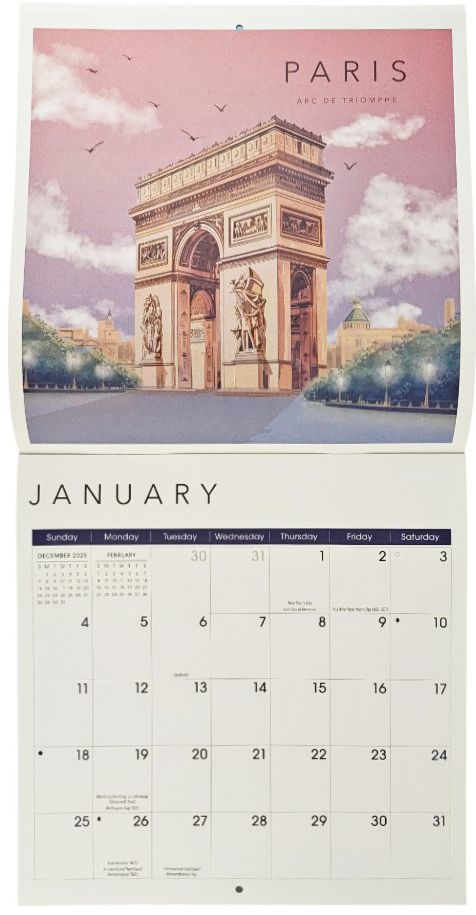 2026 City Chic Wall Calendar