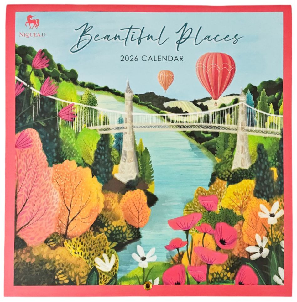2026 Beautiful Bright Places Wall Calendar