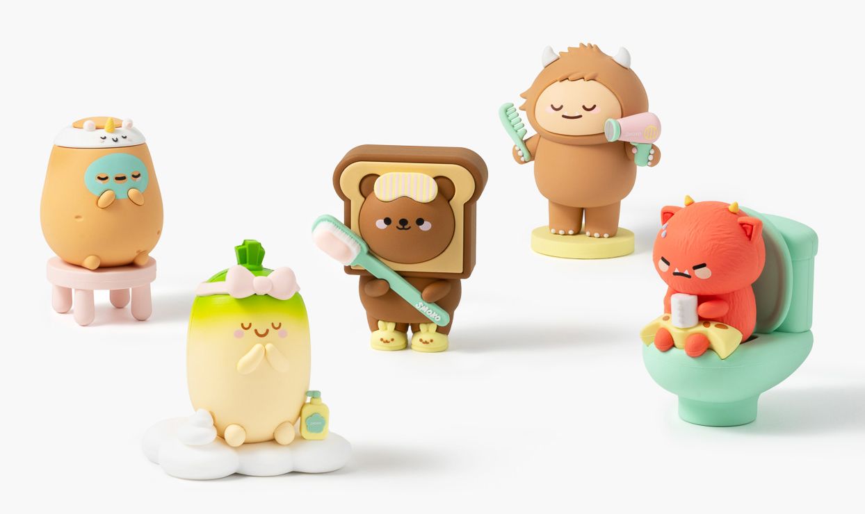 Smoko Friends Bathroom Blind Box Figure