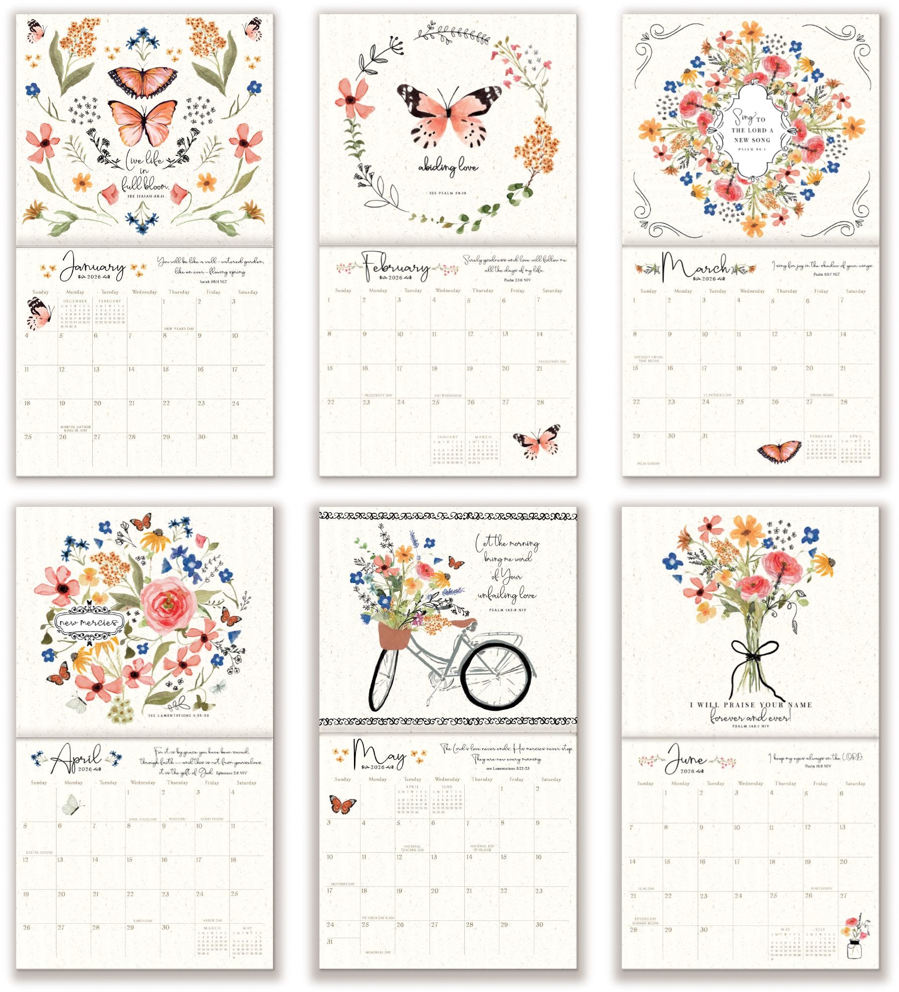 2026 Legacy Be Still 12 Month Wall Calendar