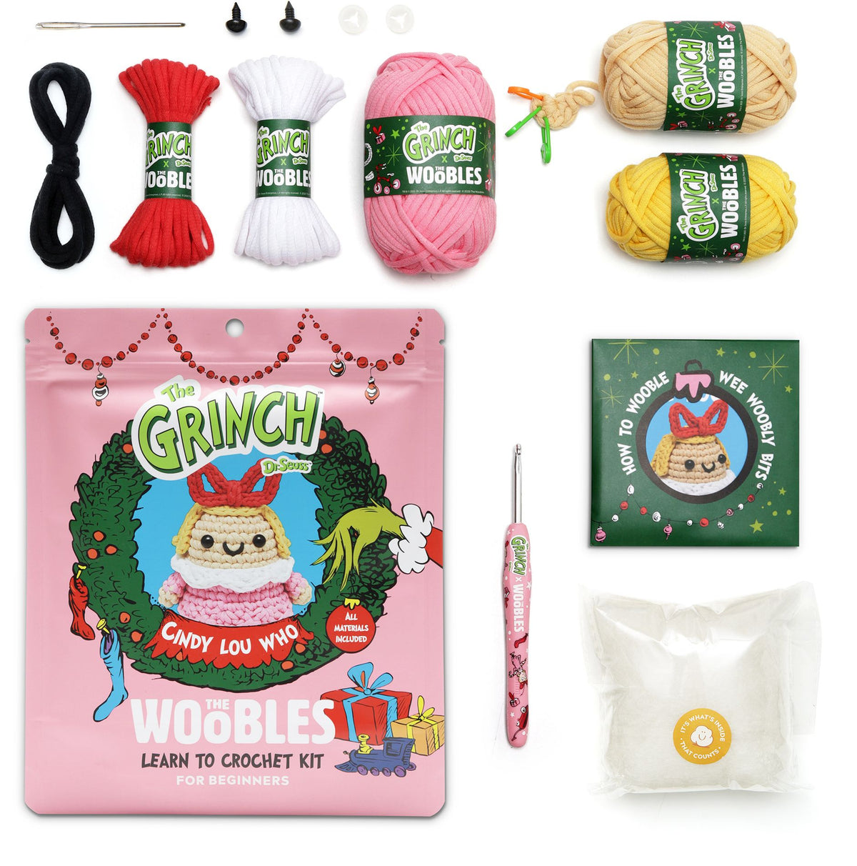 Cindy Lou Who Learn to Crochet Kit