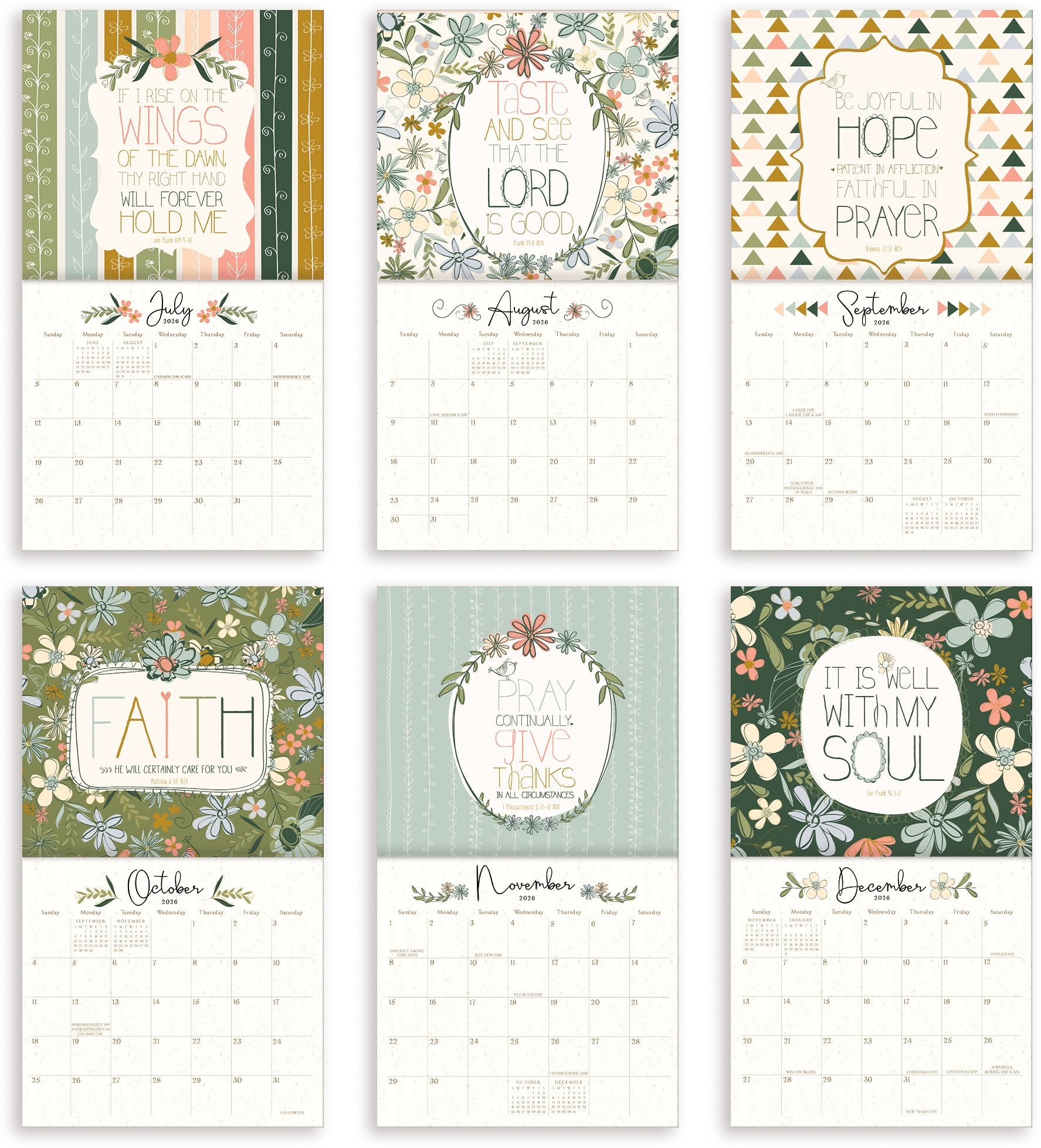 2026 Legacy Hope 12 Month Wall Calendar