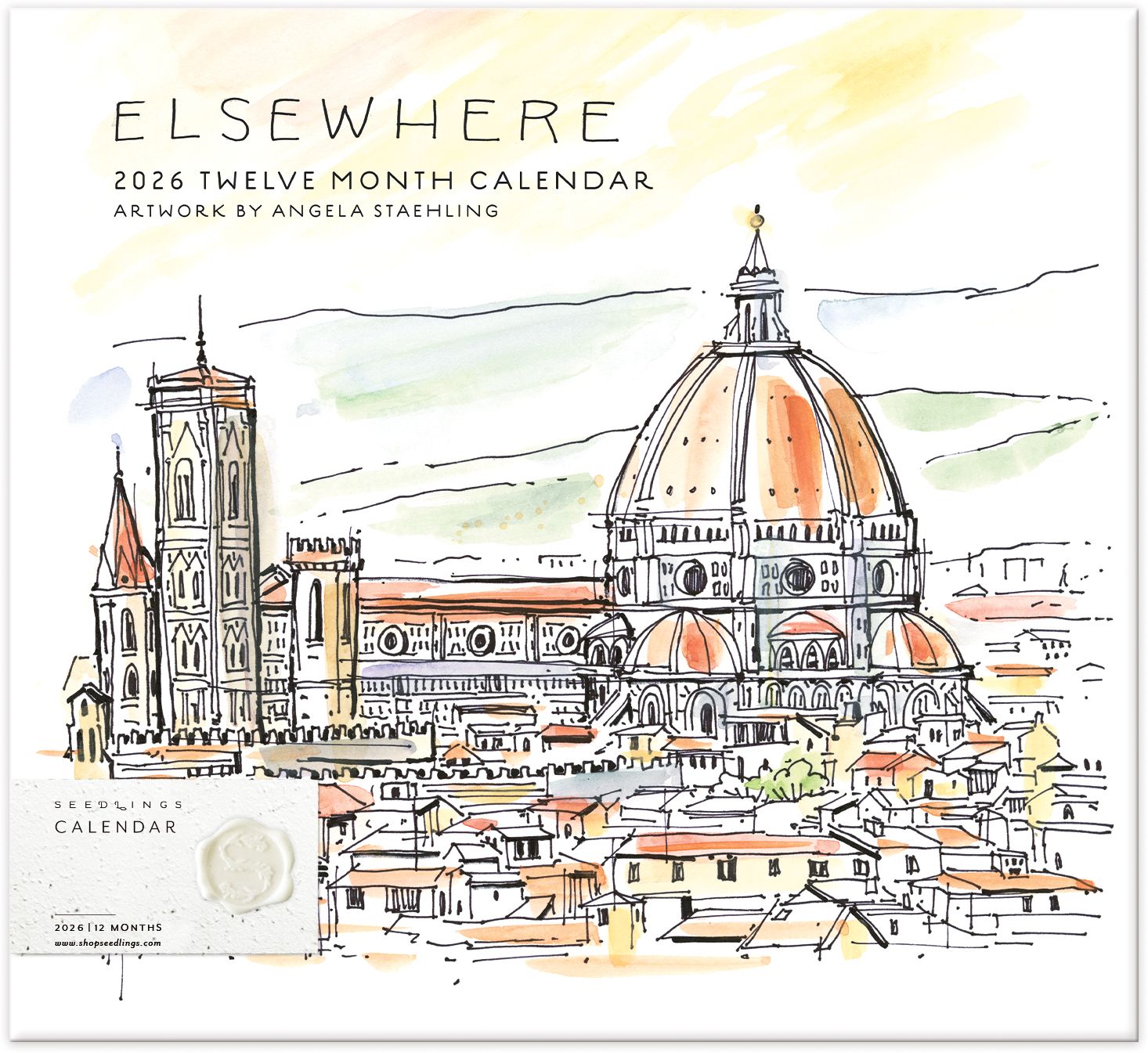 2026 Seedlings Elsewhere 12 Month Wall Calendar