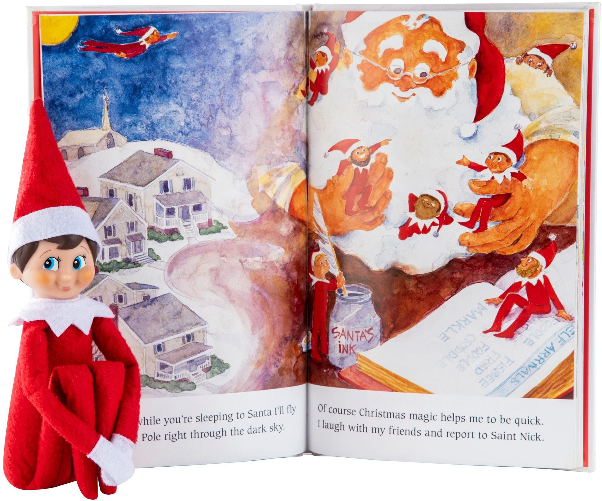 The Elf on the Shelf: A Christmas Tradition (includes blue-eyed boy scout elf)