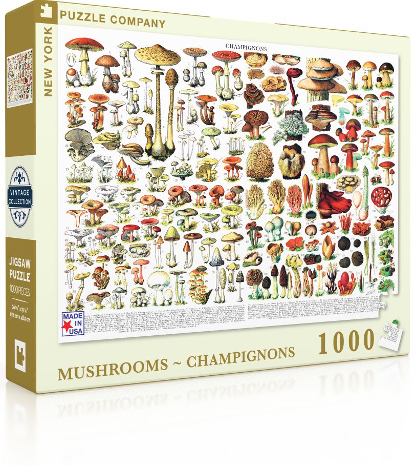 Mushrooms 1,000-PIECE JIGSAW PUZZLE