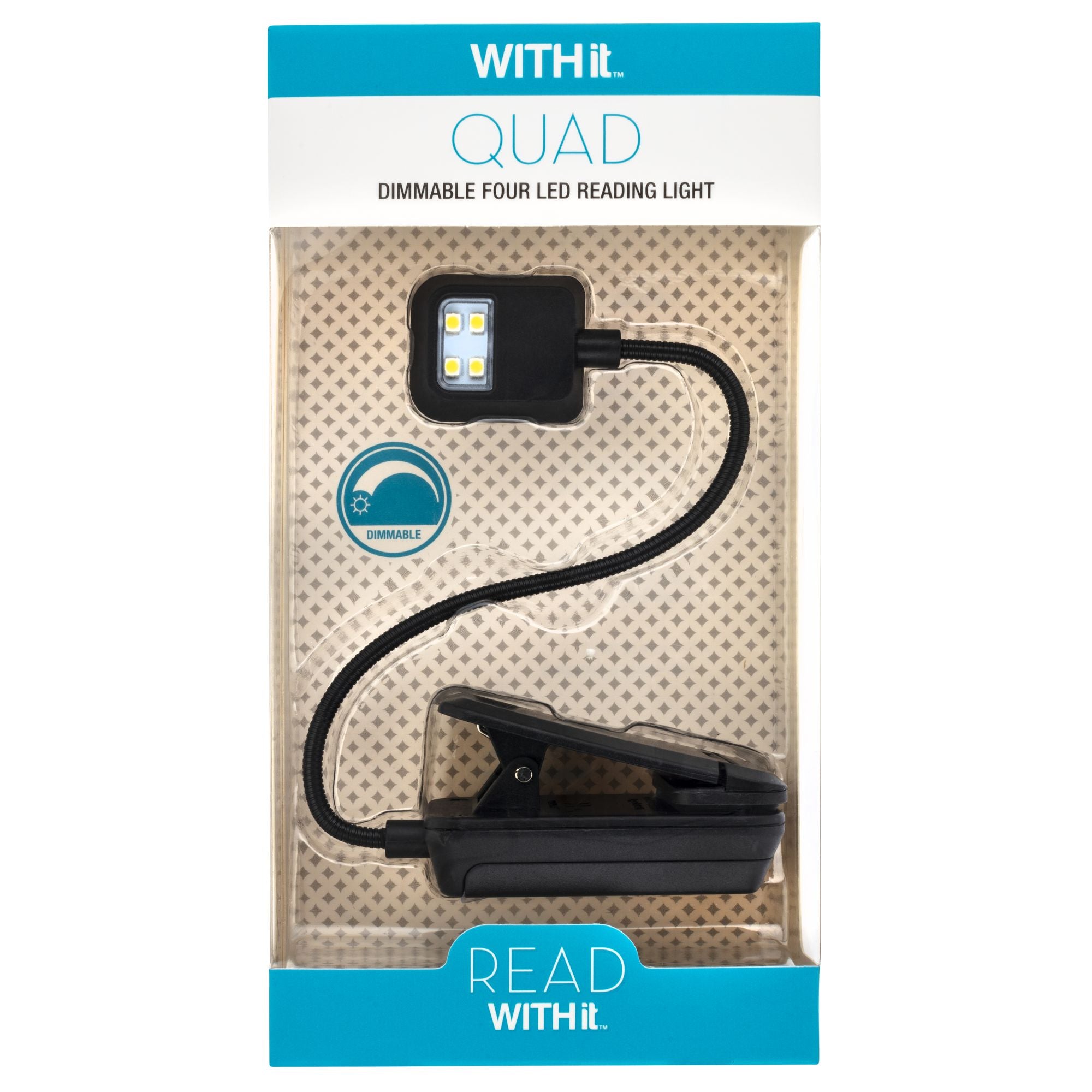 Quad Light, Black, 4 LED Reading Light