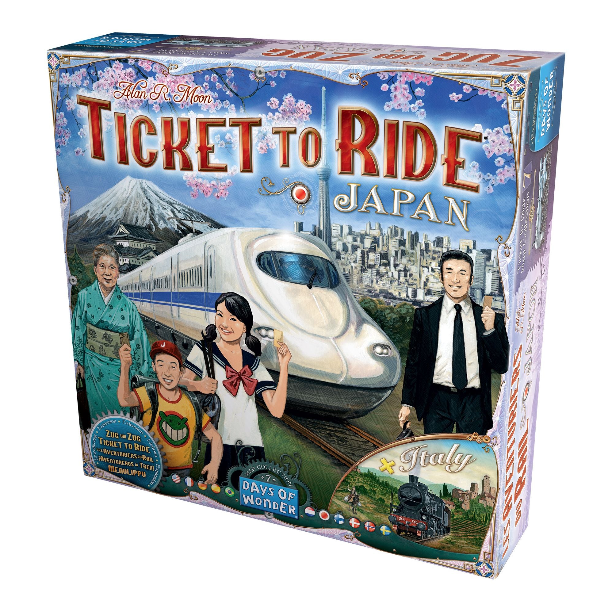 Ticket to Ride: Japan & Italy Map by Alan R. Moon