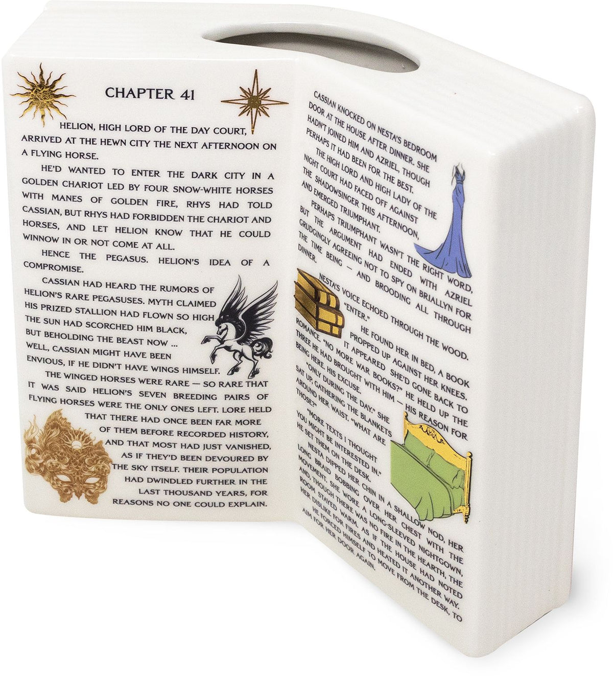 A Court of Thorns and Roses,, Open Book Vase, A Court Of Silver Flames (BN Exclusive)