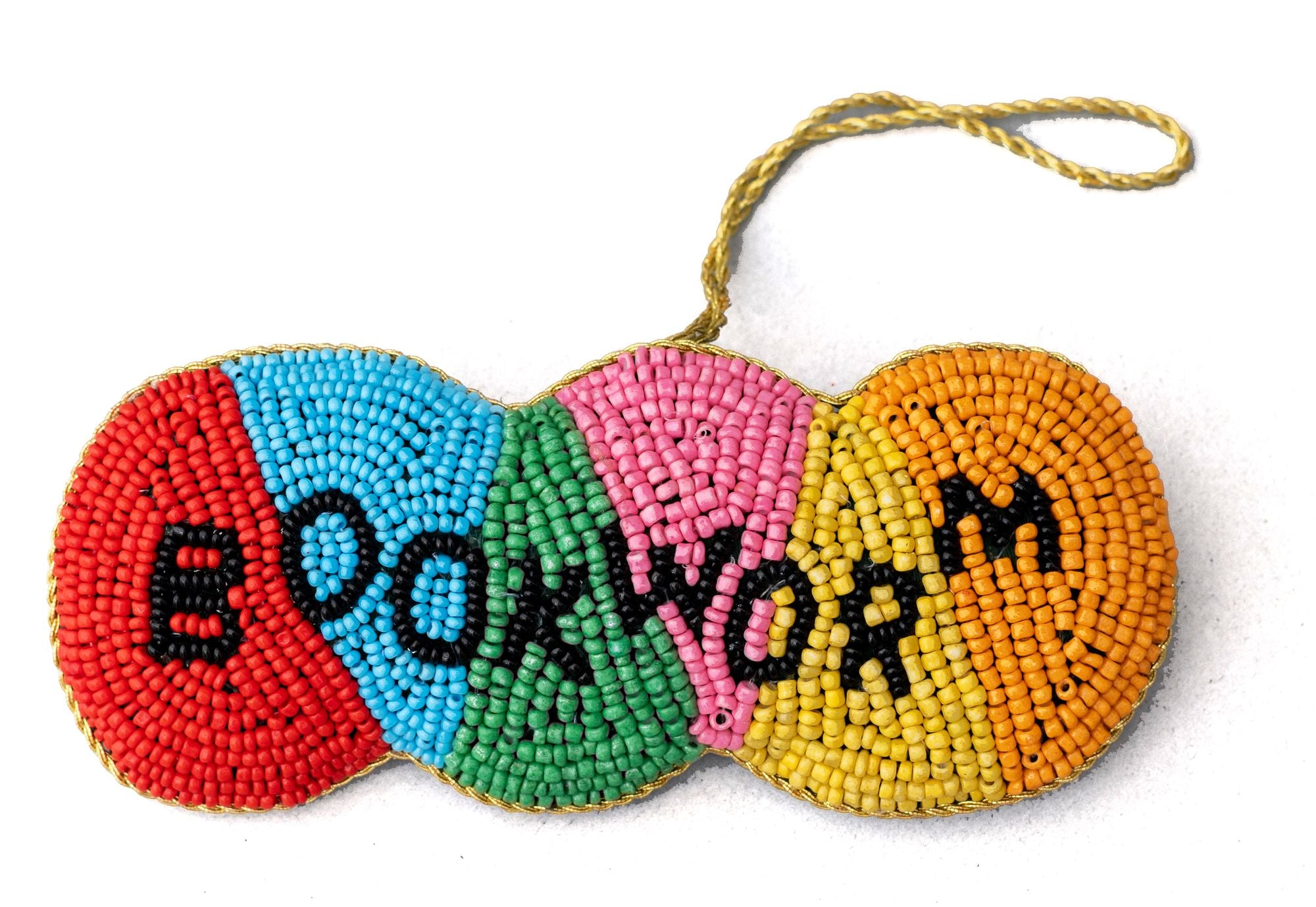Beaded Bookworm Ornament