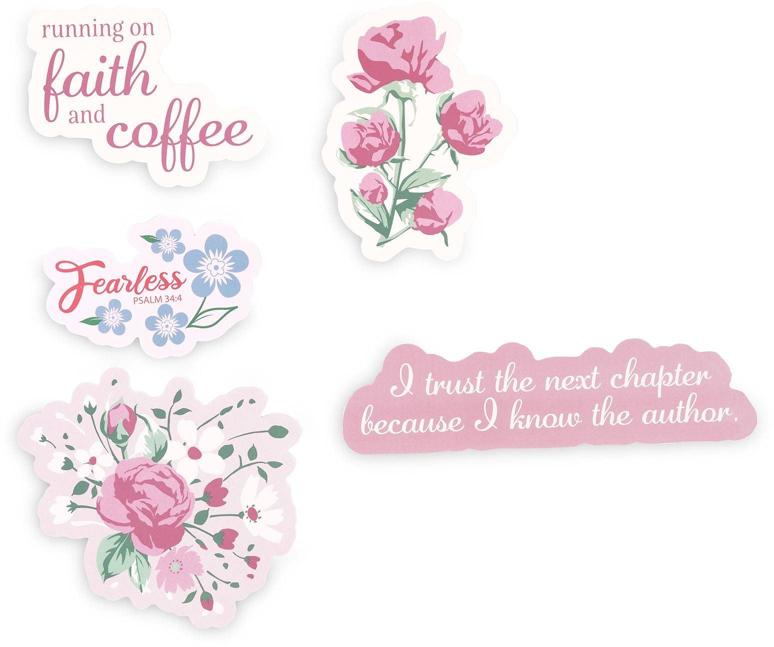 Jumbo Sticker Set, Pink Floral