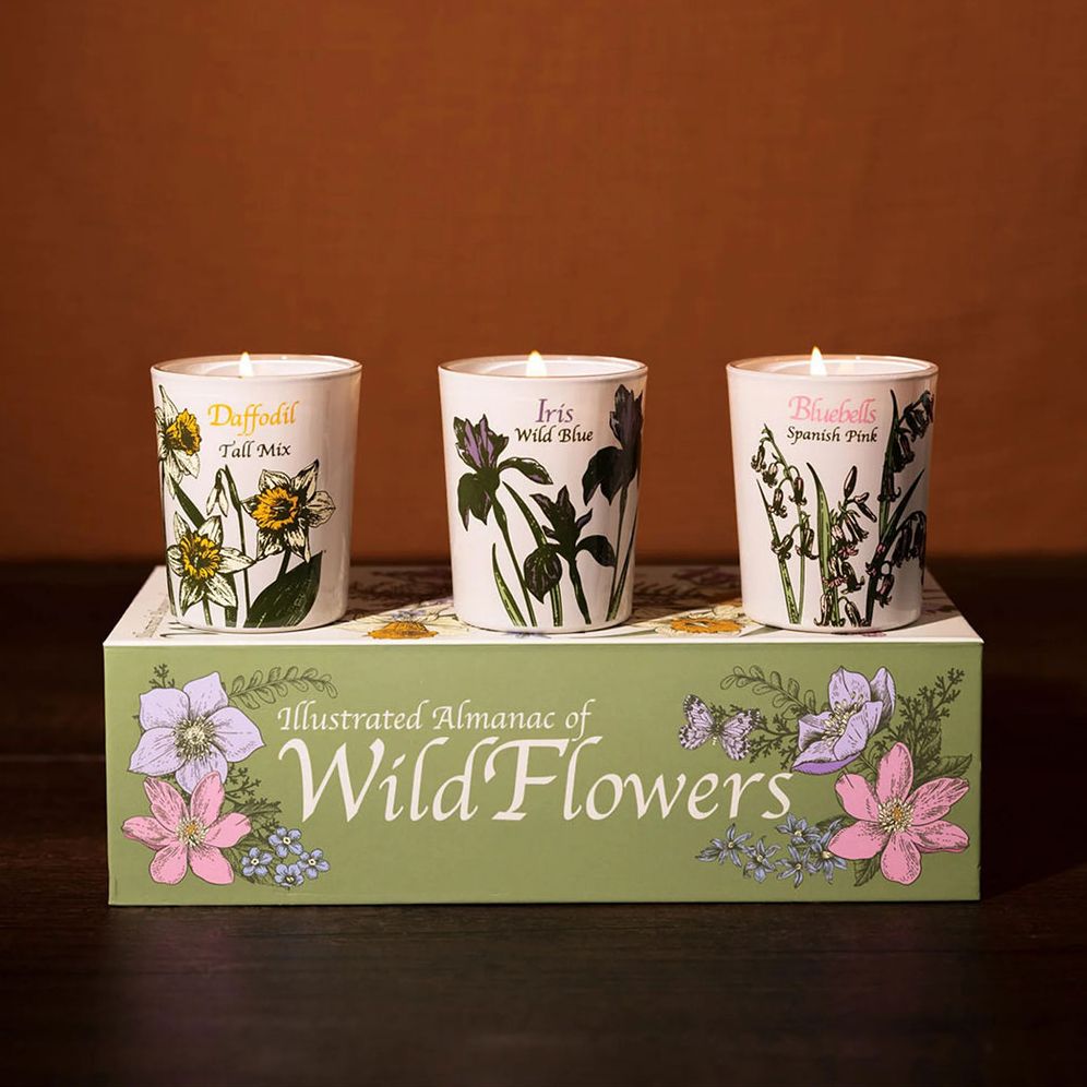Votive Candle Set, Wildflowers