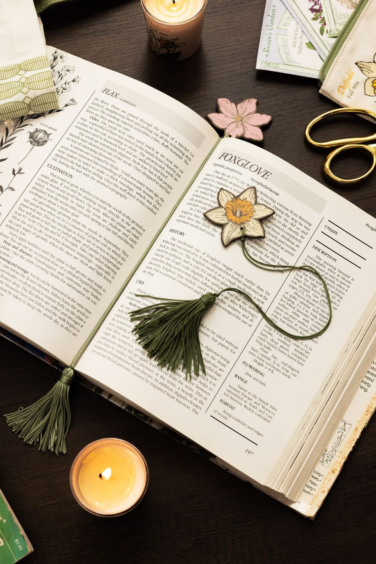 Tassel Bookmark Set, Wildflowers