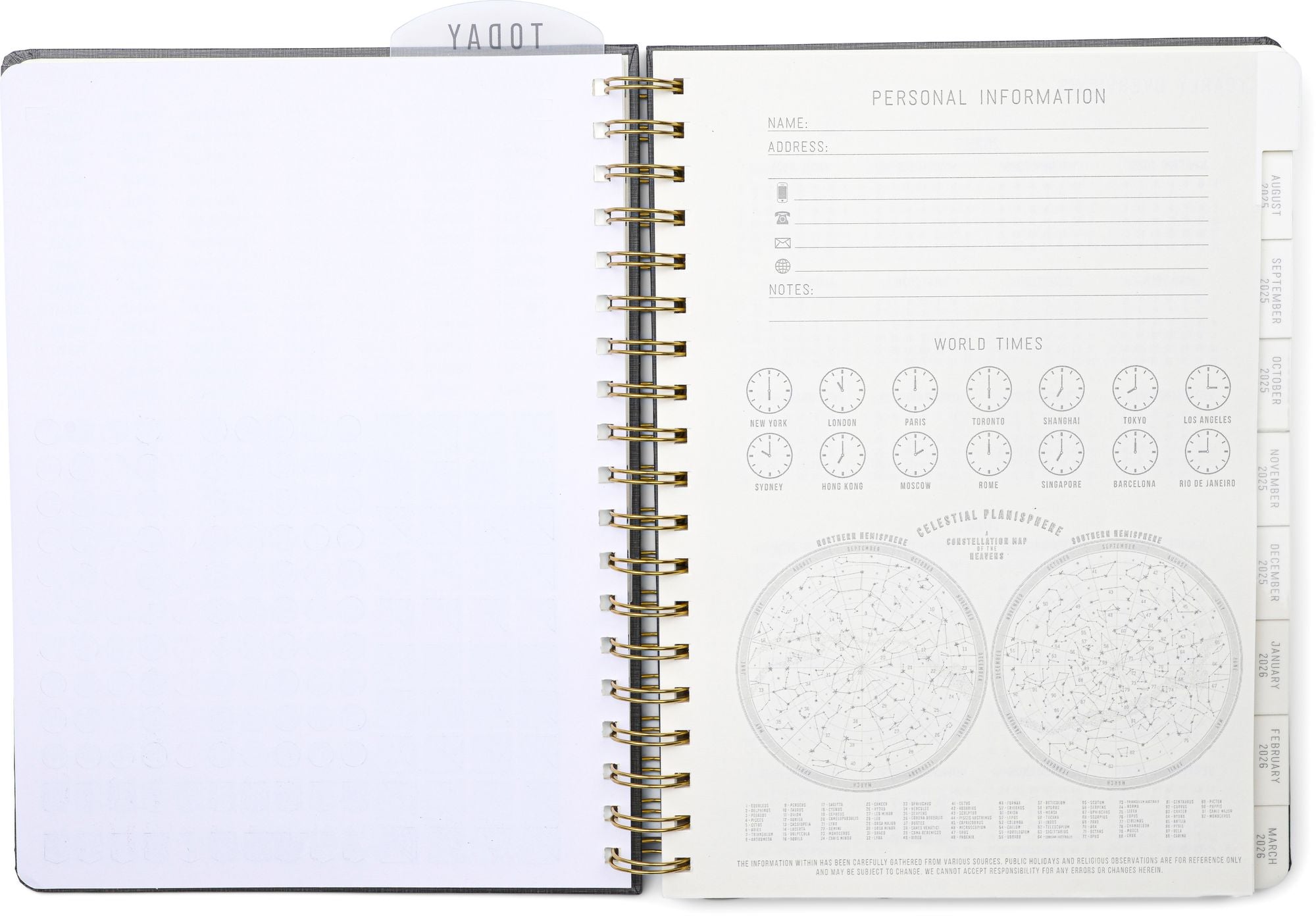 2025-2026 Charcoal Standard Issue 7.5" x 10" Weekly Planner