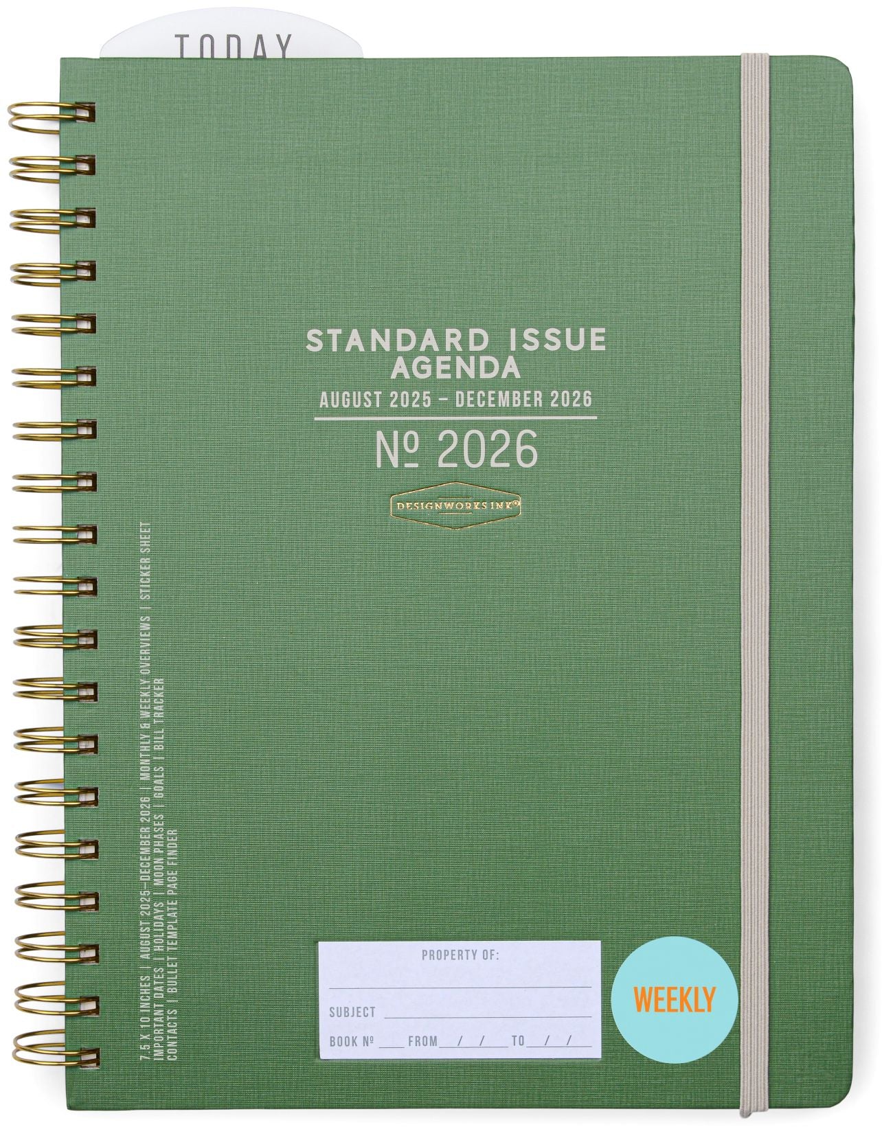 2025-2026 Pine Standard Issue 7.5" x 10" Weekly Planner
