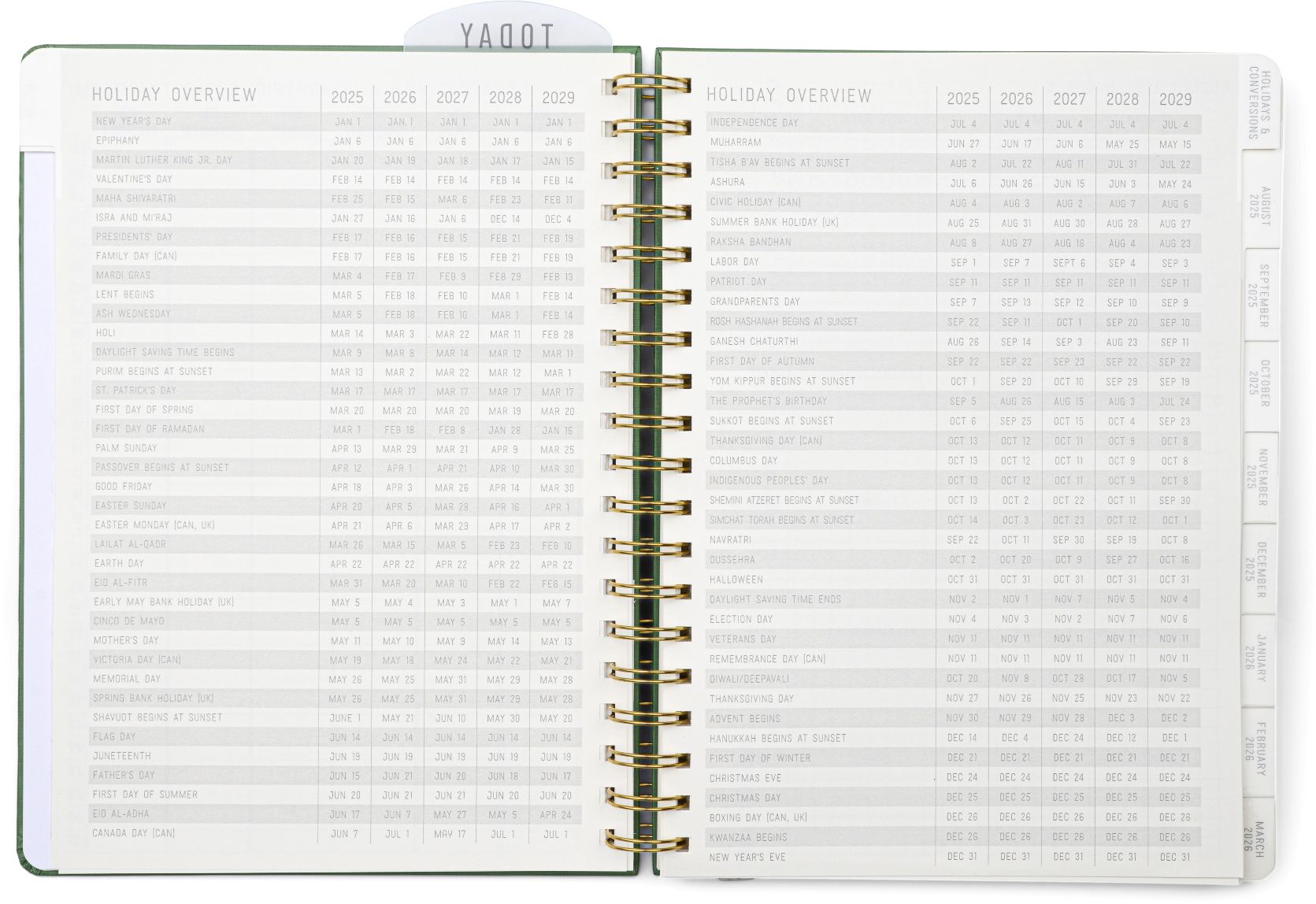 2025-2026 Pine Standard Issue 7.5" x 10" Weekly Planner