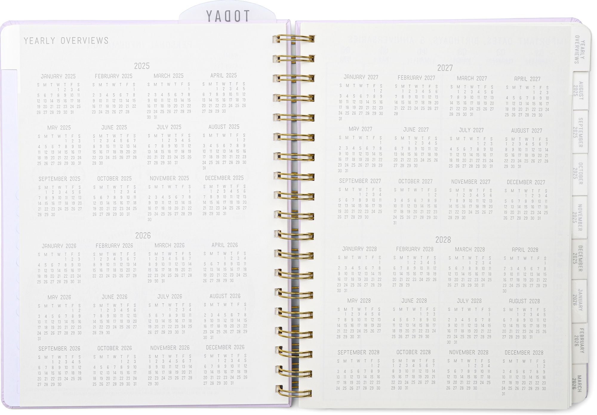 2025-2026 Lavender Standard Issue 7.5' x 10" Weekly Planner
