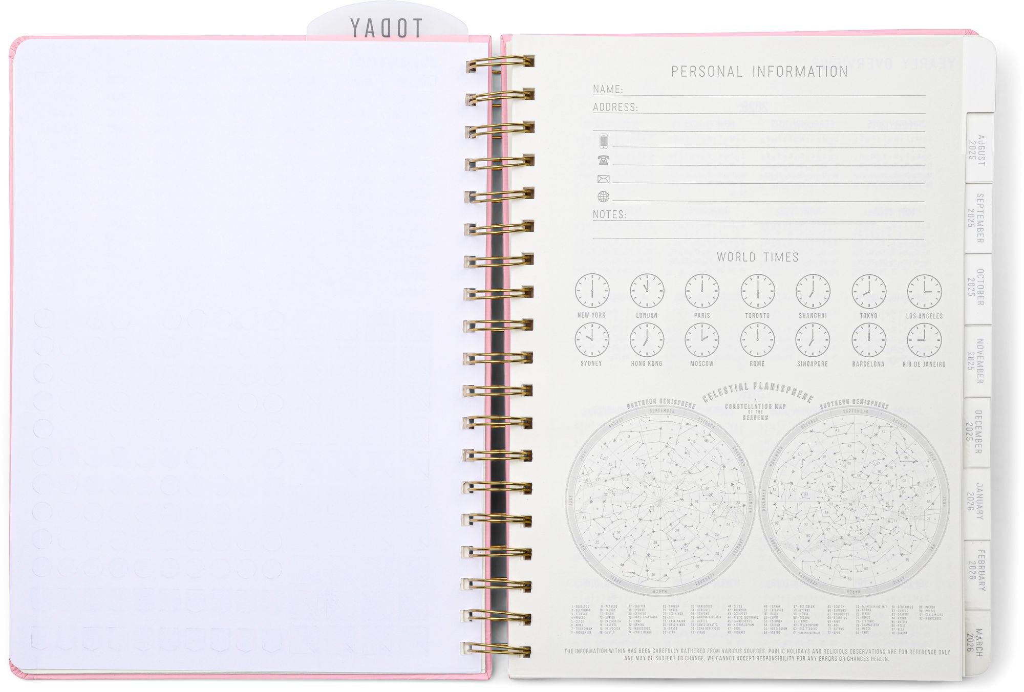 2025-2026 New Pink Standard Issue 7.5" x 10" Weekly Planner