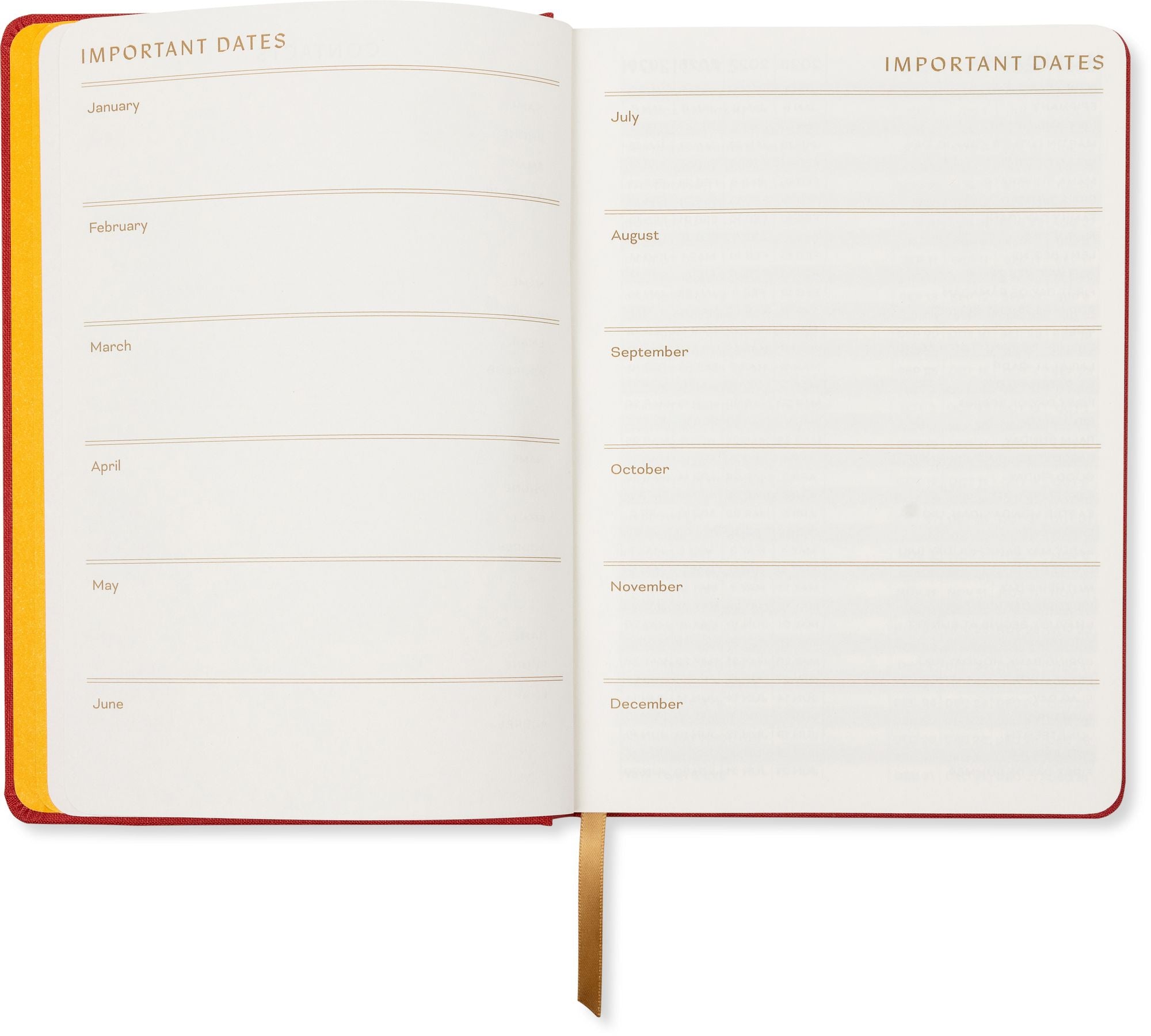 2026-2027 Embroidered Lucky Cat Weekly Desk Planner