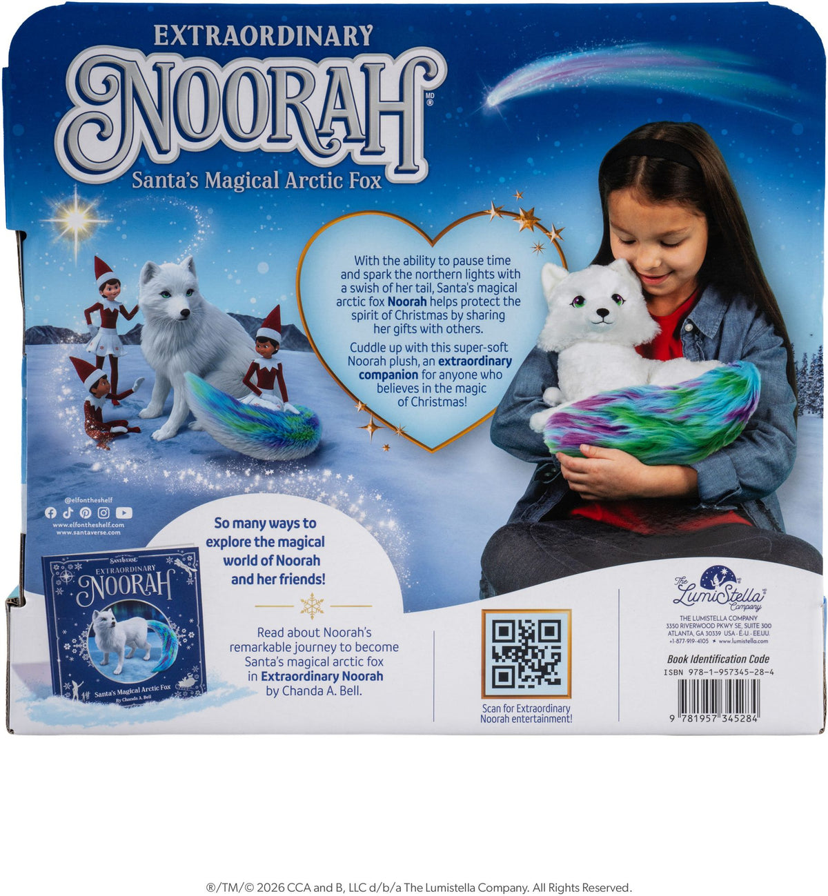 Extraordinary Noorah Magical Arctic Fox Book/Plush